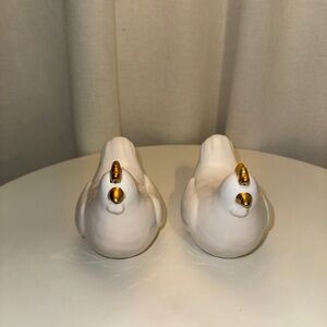 Target Easter White Ceramic Chicken Decoration NWT